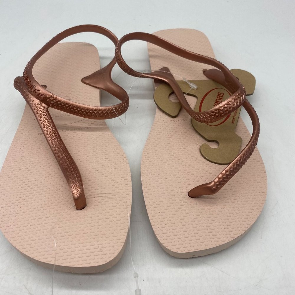Havaianas Flash Urban Slingback Thong Sandals Wmn 11/12 - Men 9/10 Metallic Pink